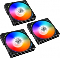 Lian Li UNI FAN AL120 RGB PWM 3 kos Pack 120mm črni (AL120-3B)