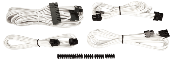 Corsair Premium Sleeved set napajalnih kablov (Gen 4) bel (CP-8920217)