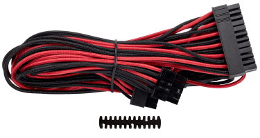 Corsair Premium Sleeved 24-Pin ATX Kabel (Gen 4) črno-rdeč (CP-8920233)