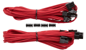 Corsair Premium Sleeved PCIe Dual-kabel (Gen 4) rdeč (CP-8920251)
