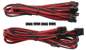 Corsair Premium Sleeved PCIe Single-kabel (Gen 4) rdeč/črn (CP-8920248)