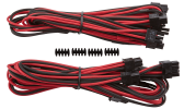 Corsair Premium Sleeved PCIe Single-kabel (Gen 4) rdeč/črn (CP-8920248)