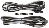 Corsair Premium Sleeved PCIe Single-kabel (Gen 4) bel/črn (CP-8920248)