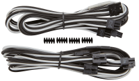 Corsair Premium Sleeved PCIe Single-kabel (Gen 4) bel/črn (CP-8920248)