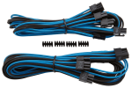 Corsair Premium Sleeved PCIe Dual-kabel (Gen 4) moder/črn (CP-8920249)