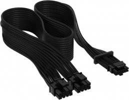 Corsair Premium Sleeved 12+4 Pin PCIe Gen5 12VHPWR 600W - črn (CP-8920331)