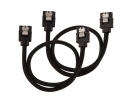 Corsair Premium Sleeved SATA Kabel črn 60cm 2Pack (CC-8900252)