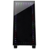 INTER-TECH X-608 Infinity microATX RGB gaming okno črno ohišje 88881315