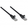 INTELLINET CAT5e UTP 0,5m črn mrežni priključni kabel 318143