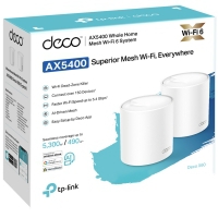 TP-LINK Deco X60 V3.20 AX5400 WiFi 6 Mesh 2-pack (Deco-X60-2-pack)
