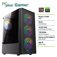 PCPLUS Gamer Ryzen 5 5500/16GB/1TB/RTX 5060Ti 8GB (148063)