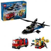 LEGO City Helicopter, Fire Truck and Submarine Remix (60462)