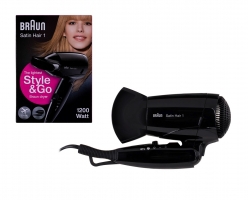 Sušilnik las Braun Satin hair 1 HD130 Style&Go 1200W