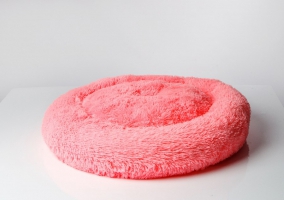 Blazina GO GIFT Shaggy pink L - pet bed - 66 x 66 x 10 cm 