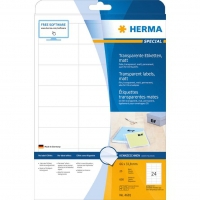  HERMA nalepke prozorne mat A4 66x33,8 mm Folija 600 kosov 4681