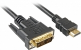 Kabel Sharkoon HDMI -> DVI-D (18+1) 2m black 4044951009053