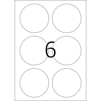 HERMA nalepke A4 bele 85 mm odstranljive, papir 150 kosov 5068