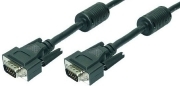 LogiLink VGA Cable 2x ST black 2x Ferrit Core 3M CV0002