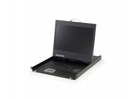 KVM Switch Widescreen LevelOne LCD KVM-8901US Console Rack KVM-8901US