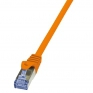 LogiLink CAT6A S/FTP Patchkabel AWG26 PIMF orange 1,00m CQ3038S