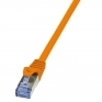 LogiLink CAT6A S/FTP Patchkabel AWG26 PIMF orange 1,00m CQ3038S