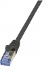LogiLink CAT6A S/FTP Patchkabel AWG26 PIMF black 1,00m CQ3033S