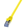 LogiLink CAT6A S/FTP Patchkabel AWG26 PIMF yellow 1,00m CQ3037S
