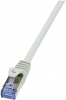 LogiLink CAT6A S/FTP Patchkabel AWG26 PIMF gray 1,00m CQ3032S