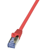 LogiLink CAT6A S/FTP Patchkabel AWG26 PIMF red 1,00m CQ3034S