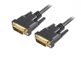 Kabel Sharkoon DVI-D -> DIV-D (24+1) 1m black 4044951017355