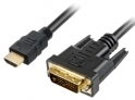 Kabel Sharkoon HDMI -> DVI-D (24+1) 1m black 4044951017331