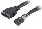 Sharkoon Adapter int. USB 2.0-3.0 0,20m black RDUCEK