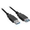 Kabel Sharkoon USB 3.0 extension 1,0m black 4044951015672