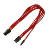 Kabel Nanoxia 6- na 6+2-Pin, 30 cm, Single, rdeč NXP683ER