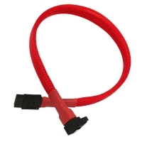 Kabel Nanoxia SATA 6Gb/s Kabel 30 cm kotni 90st rdeč, NXS6G3R