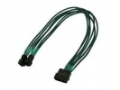 Kabel Nanoxia 4-Pin na 2 x 3-Pin, Single, 30 cm, zelen NX42A30G