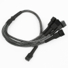 Kabel Nanoxia 3-Pin Molex na 4 x 3-Pin Adapter, 30 cm, carbon NX34A30C