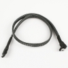 Kabel Nanoxia SATA 6Gb/s Kabel 60 cm kotni 90st, carbon NXS6G6C
