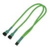 Kabel Nanoxia 3-Pin Y-Kabel, 60 cm, neon zelen  NX3PY60NG
