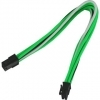 Kabel Nanoxia 8er PCI-E podaljšek zelen/bel/črn , 30 cm, Single NX8PE3EGWS