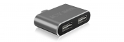 Adapter IcyBox USB Type C -> 2x USB Type A retail IB-HUB1201-C