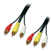 Lindy 3xRCA m/m 1m 3xRca (1xV/2xA) m/m (35690)