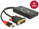 DELOCK Adapter DVI(24+1) -> Displayport black 30cm 62596