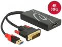 DELOCK Adapter DVI(24+1) -> Displayport black 30cm 62596