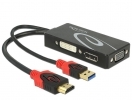 DELOCK Adapter HDMI - DVI(24+5)/VGA/Displayport 4K (62959)