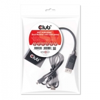 Club3D Multi Streaming Transport Hub 1xDP->2xHDMI SenseVis. Polybeutel CSV-6200H