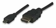 Techly HDMI - Micro-HDMI High Speed z Ethernet kabel 3m (ICOC-HDMI-4-AD3)