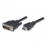 Techly HDMI v DVI-D Kabel 1,8m črn (ICOC-HDMI-D-018)
