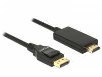 DELOCK Displayport Kabel DP -> HDMI St/St 4K 5.00m črna 85319