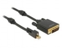 DELOCK Displayport Kabel mini DP 1.2 > DVI (24+1) St/St 5.00m, 85637